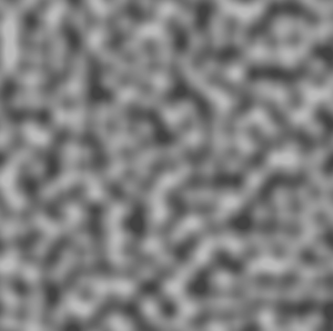 A sample of Perlin Noise. There are smooth transition of the random numbers across the positiions.